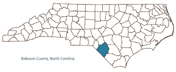 Robeson County in North Carolina